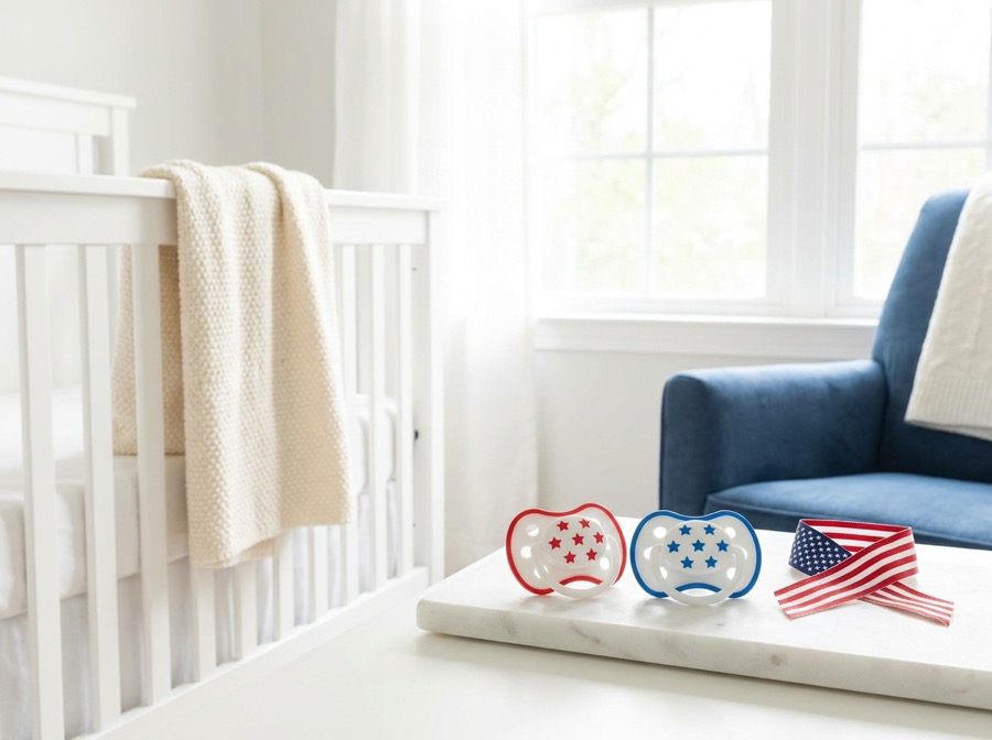 Stars and stripes pacifiers